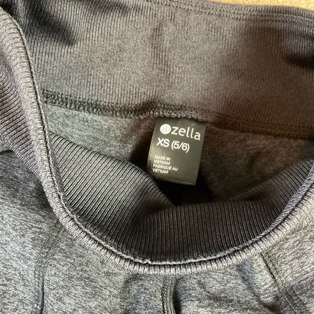 Zella Girl Grey Pocket Legging Joggers Sz 5/6 - Picture 4 of 4